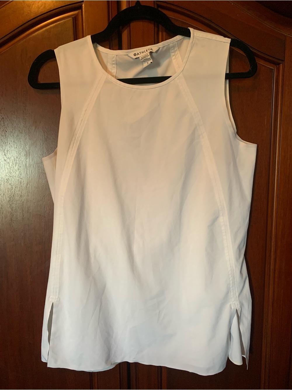 Athleta White Athletic Sleeveless Tank Top